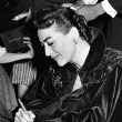 November 1953 at premiere of 'Torch Song.'