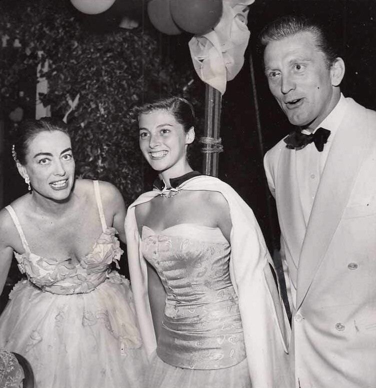 1953 with Pier Angeli and Kirk Douglas.