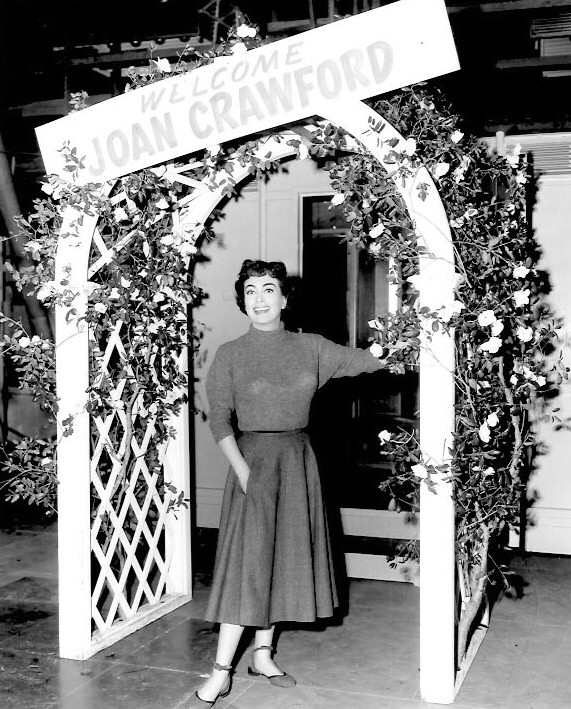 1953. On the set of 'Torch Song.'