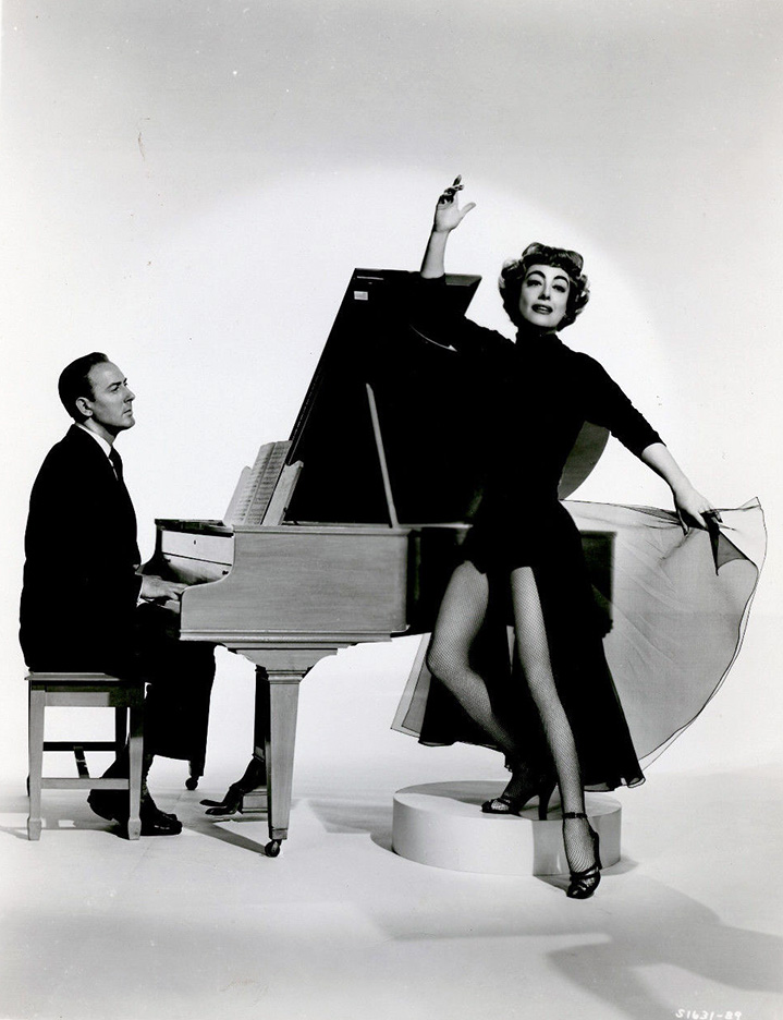 1953 publicity for 'Torch Song' with Michael Wilding.