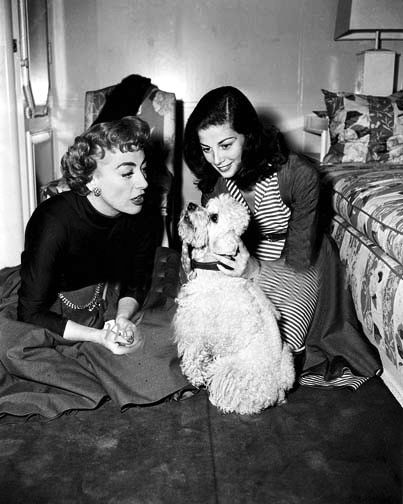 1953. 'Torch Song' set, with Pier Angeli and Cliquot.