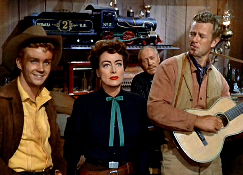 1954. 'Johnny Guitar.' With Ben Cooper and Sterling Hayden.