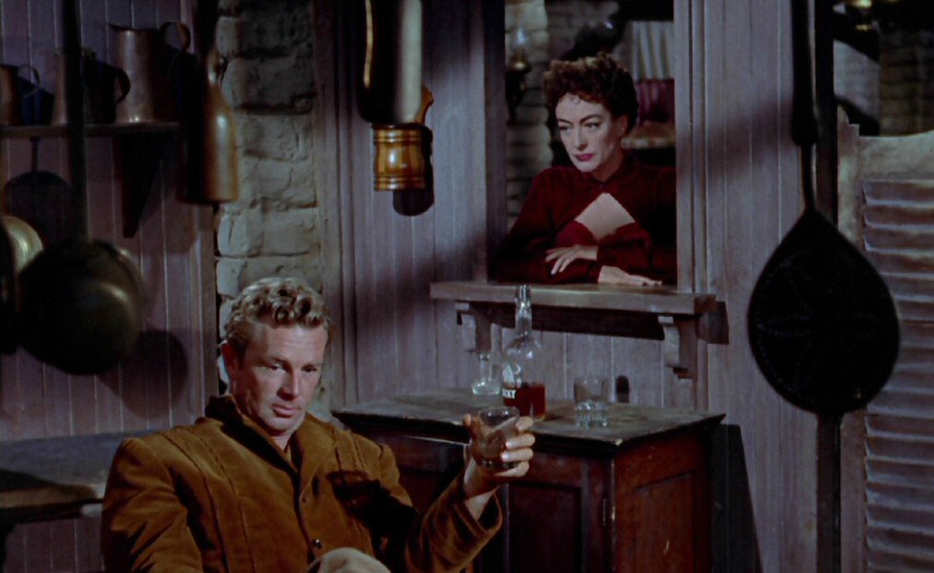 1954. Screen shot from 'Johnny Guitar.' With Sterling Hayden.