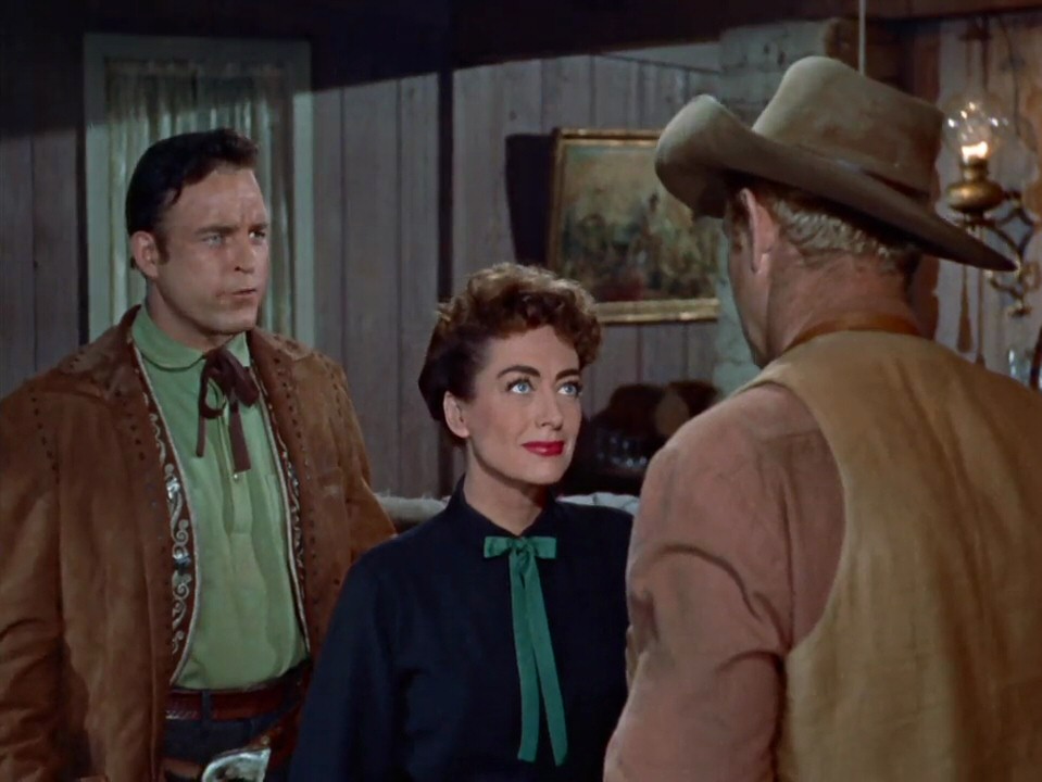 1954. 'Johnny Guitar' with Scott Brady, left, and Sterling Hayden.