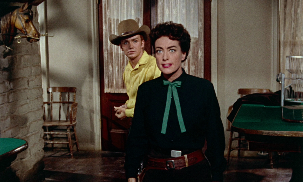 1954. 'Johnny Guitar' screen shot with Ben Cooper.