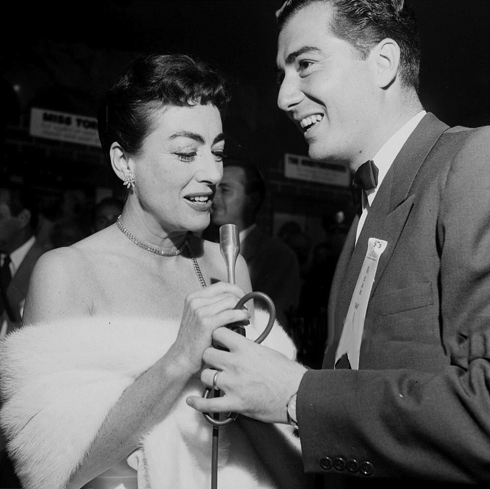 August 1954. At the premiere of 'Rear Window.'