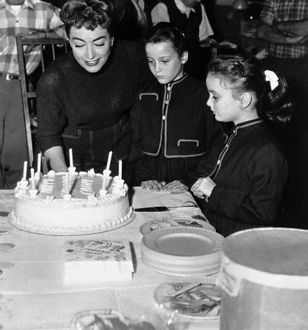 January 13, 1955. The twins' 8th birthday, on the 'Female' set.