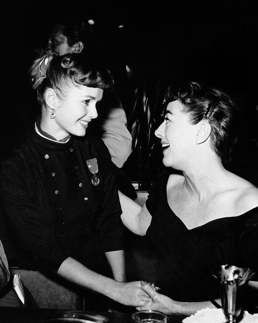 1955. With Debbie Reynolds.