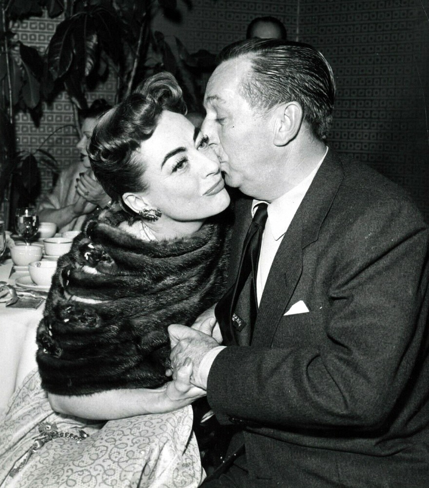 February 1955. At Oscars party with Walt Disney.