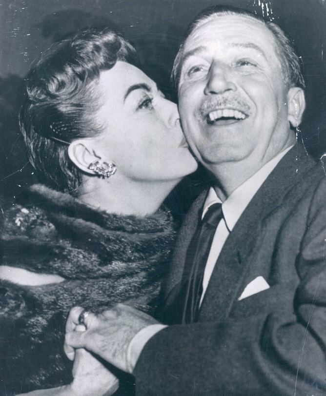 February 1955. With Walt Disney.