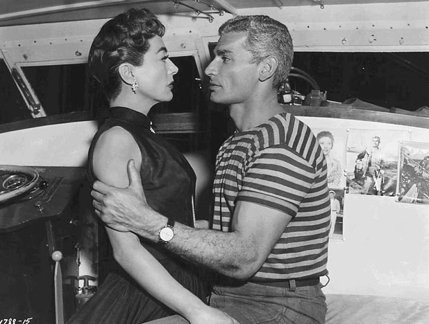 With Jeff Chandler.