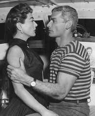 With Jeff Chandler