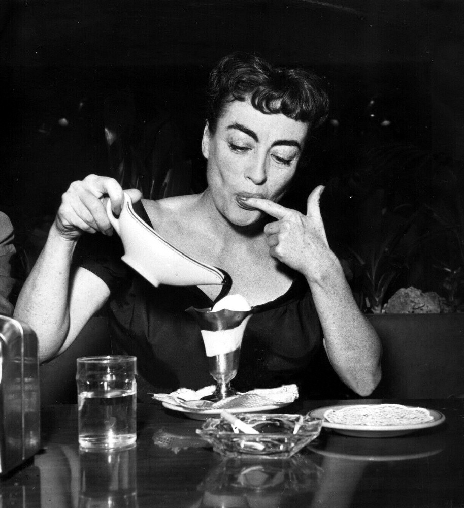 1954. With ice cream at the premiere of 'Pffft.'