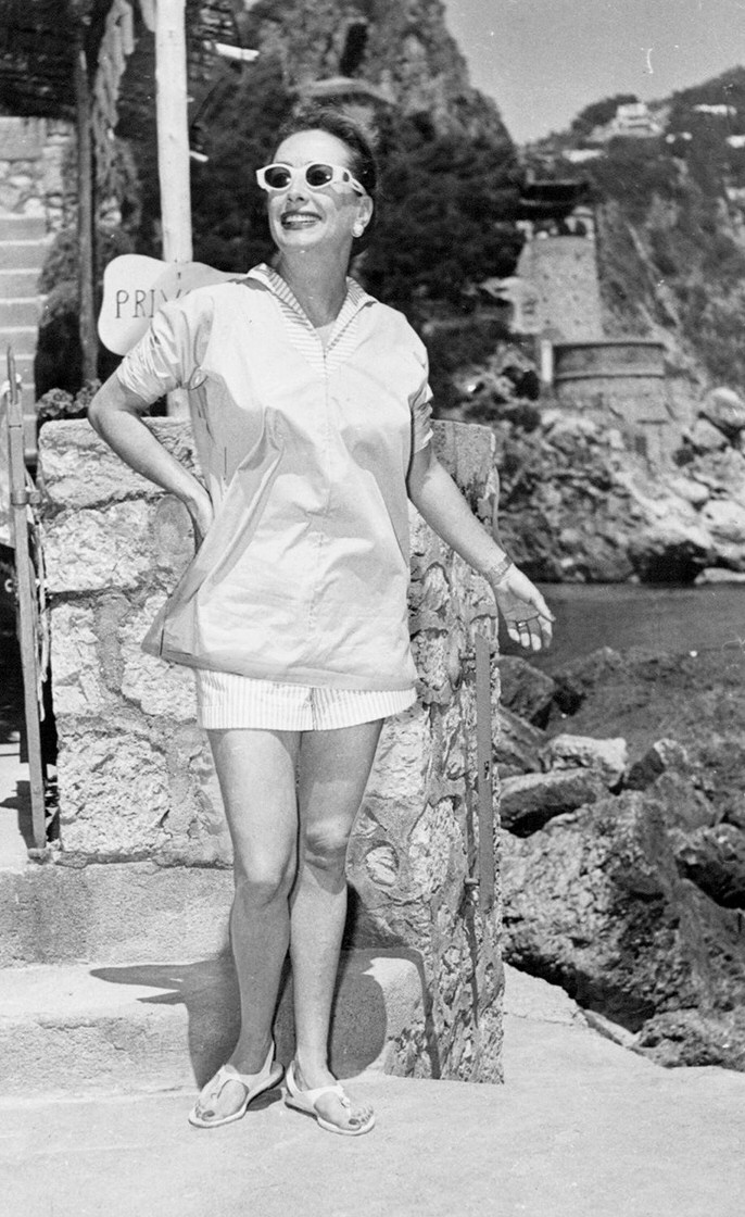 June 21, 1955. Honeymooning in Capri.