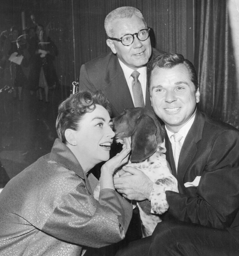 November 1955 with husband Al Steele and Jackie Cooper.