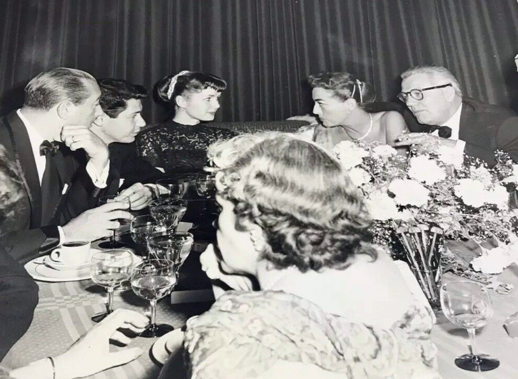 1956 at NYC's Park Sheraton with Debbie Reynolds and Eddie Fisher.