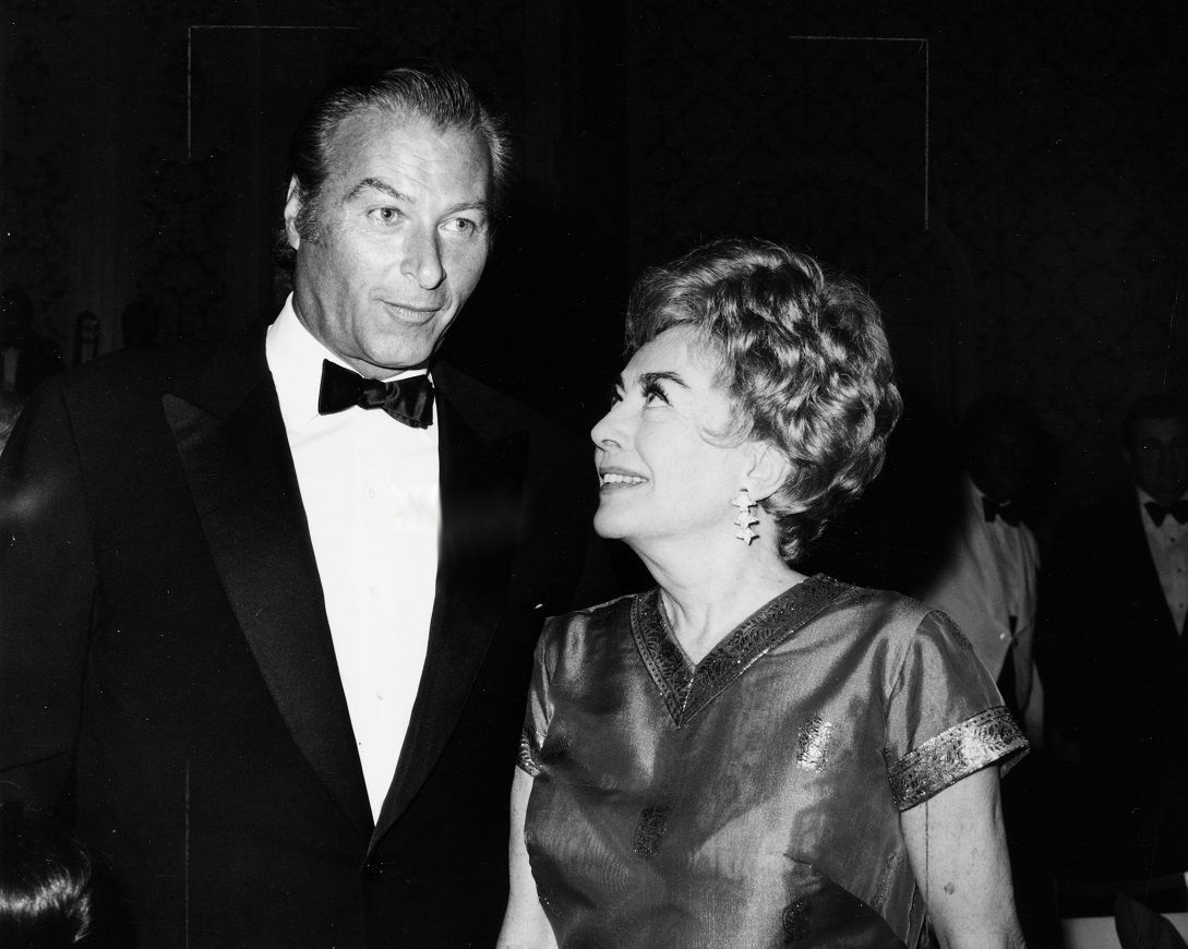 2/5/71. With Lex Barker at the Golden Globes.