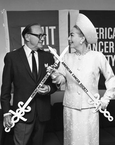 1967. American Cancer Society publicity with Jack Benny.