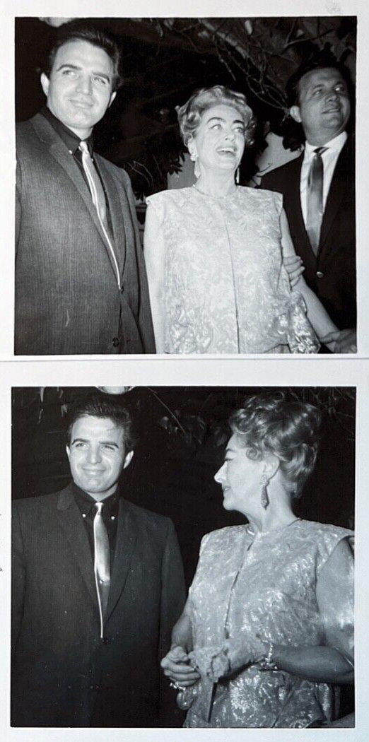 1962. Candids at Hollywood party for Joan, with Vince Edwards.