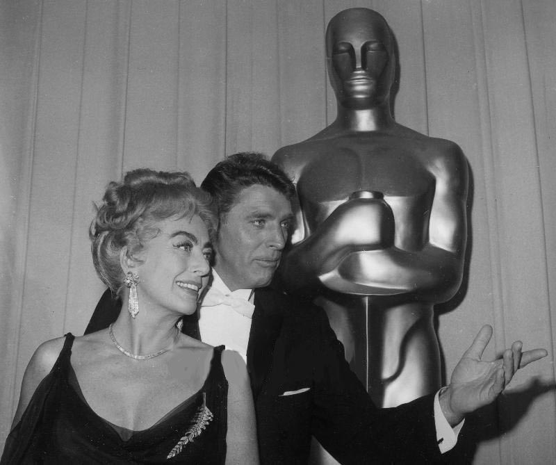 At the 4/9/62 Academy Awards with Burt Lancaster.