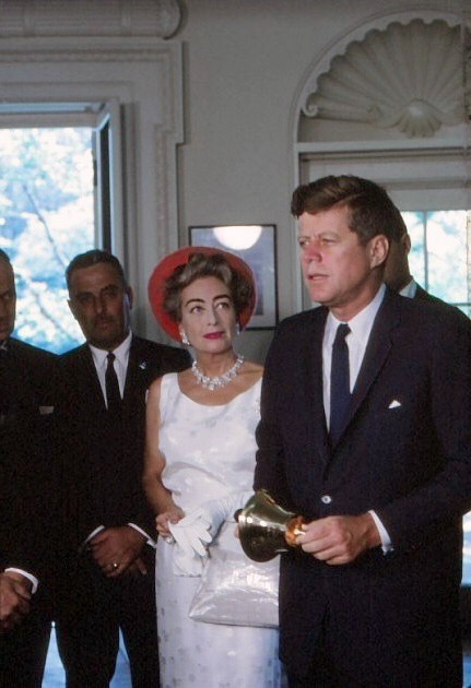 May 3, 1963. In the Oval Office with JFK, promoting 'Mental Health Week.'