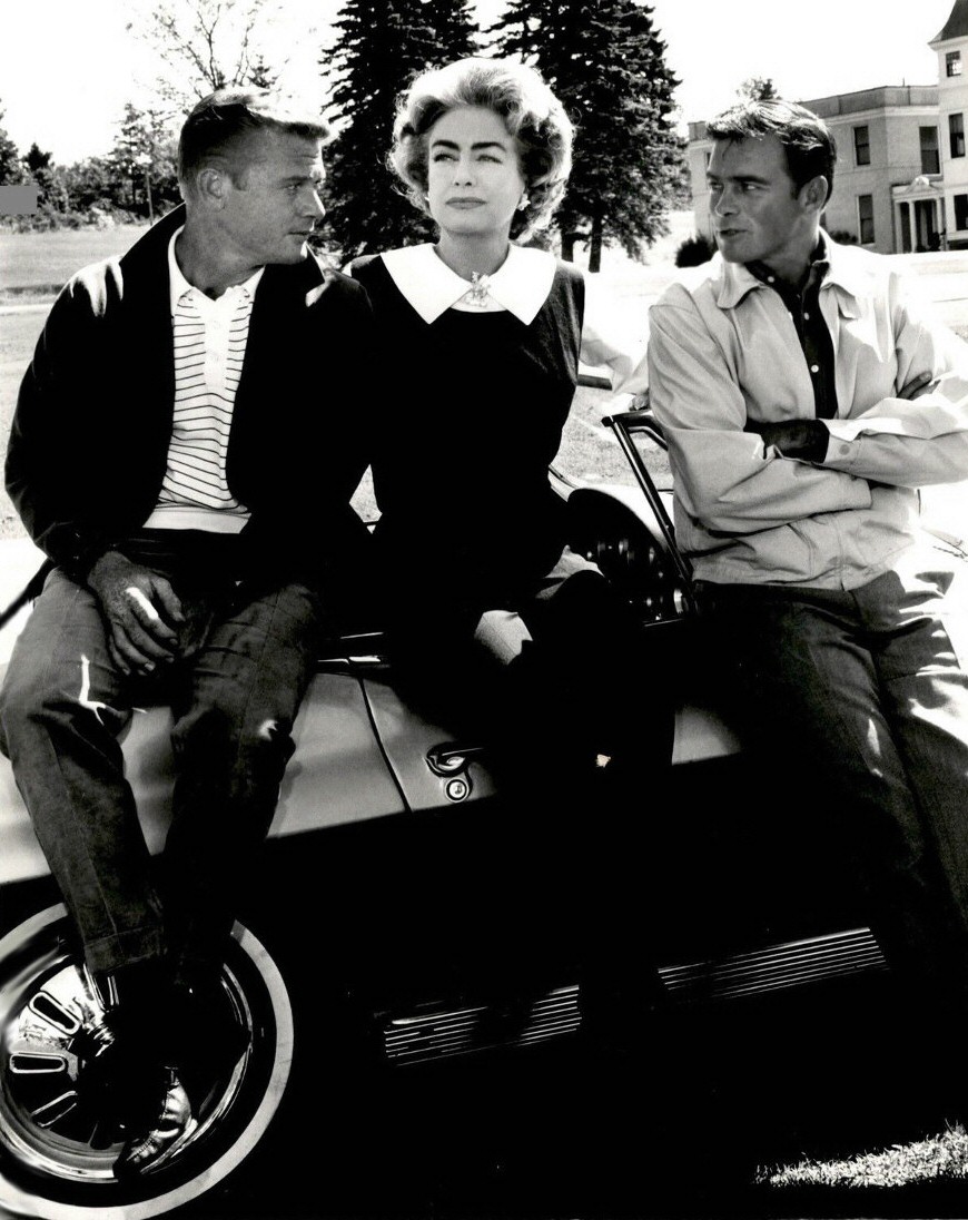 On the set of 'Route 66' with Martin Milner (left) and Glenn Corbett.