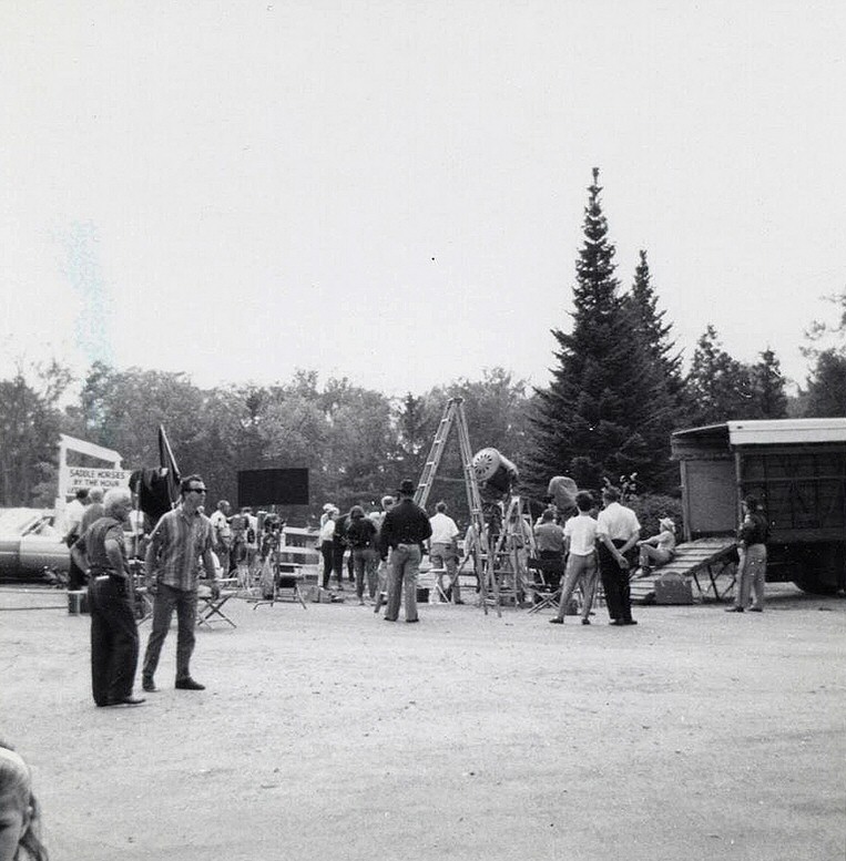 1963. On the set of 'Route 66.'