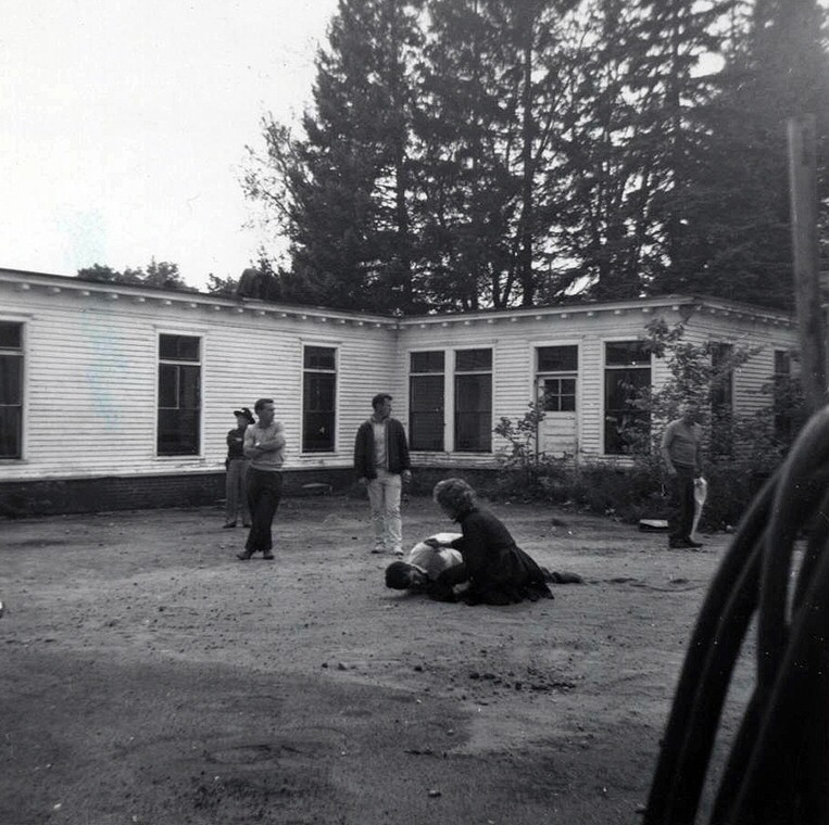 1963. On the set of 'Route 66.'