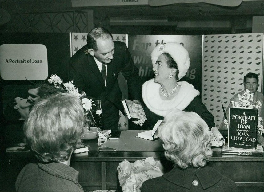 1962. A 'Portrait of Joan' book signing.