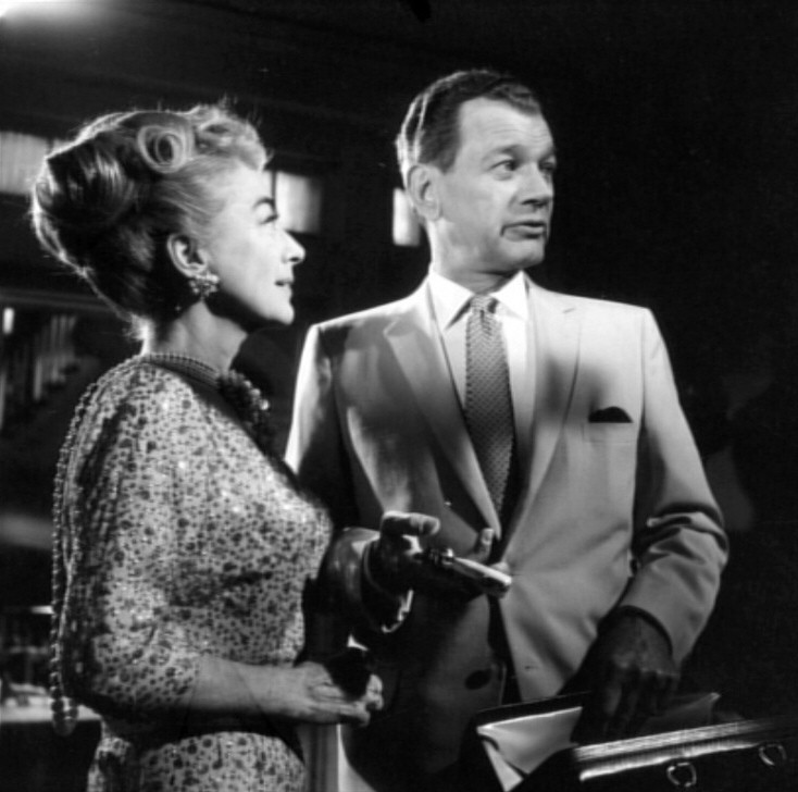 1964. Screen shot from 'Hush...' with Joseph Cotten.