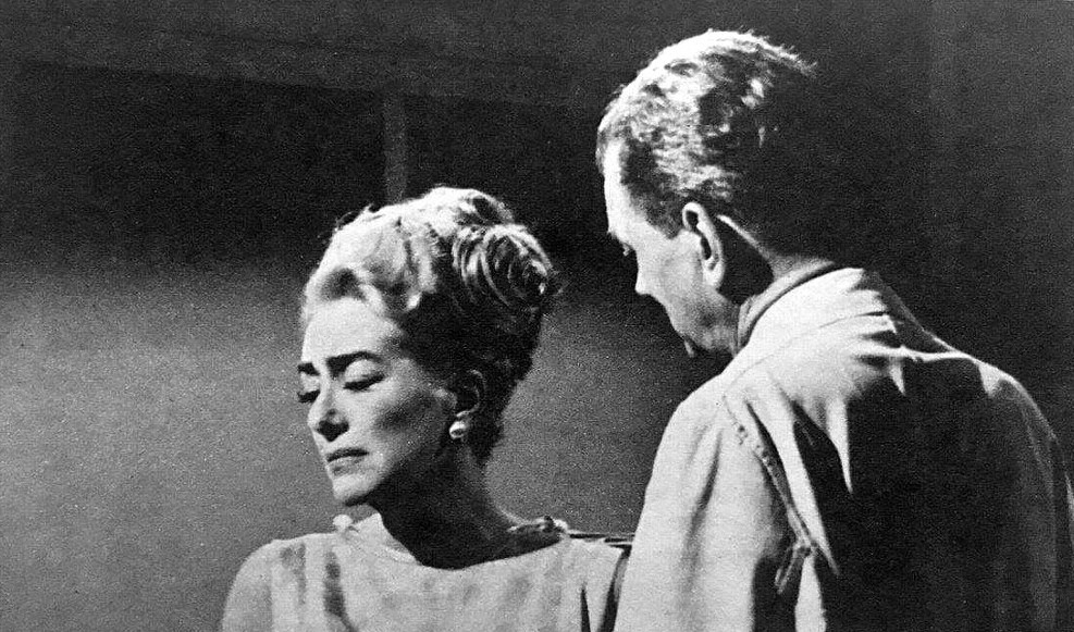 1964. Film still from 'Hush...Hush' with Joseph Cotten. (Thanks to Tom.)