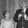 1/24/64. At a Harlem promo event for 'Strait-Jacket' with William Castle and Dorothy Kilgallen.