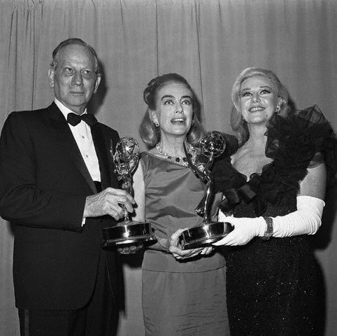 At the 9/13/65 Emmys with Melvyn Douglas and Ginger Rogers.