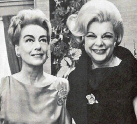 1965. Joan with Virginia Graham on 'Girl Talk.'