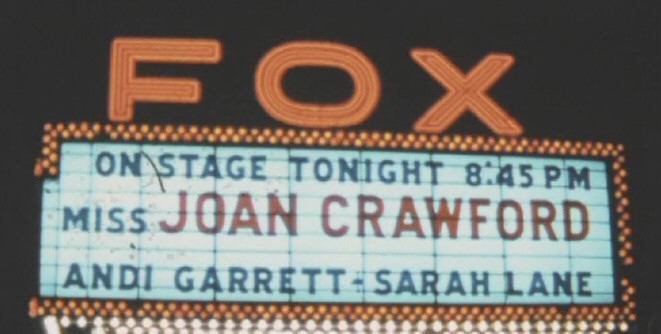 1965. Marquee for premiere of 'I Saw What You Did.'