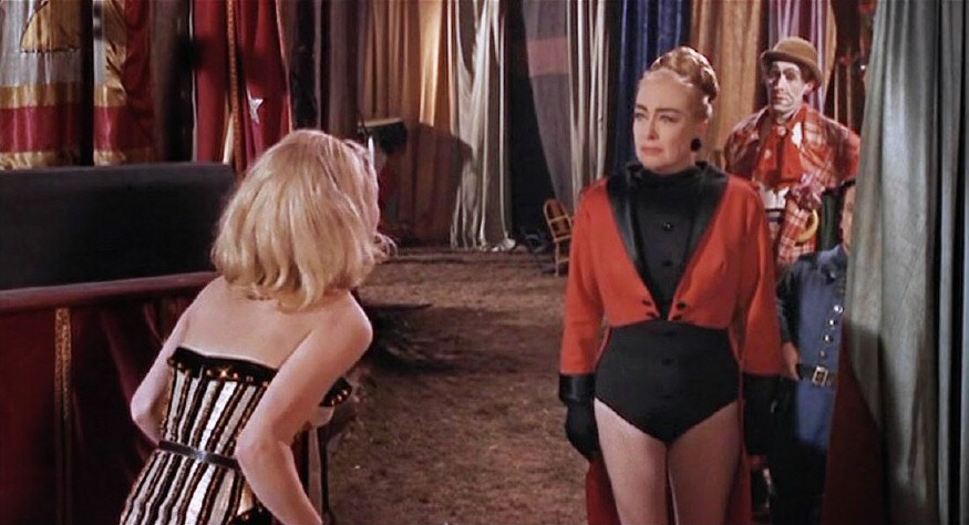 1968. A screen shot from 'Berserk' with Judy Geeson.