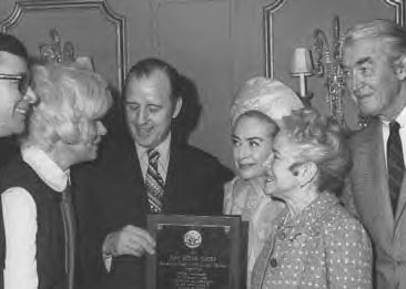 Circa 1968, with Carol Channing, Helen Hayes, James Stewart at unknown event.