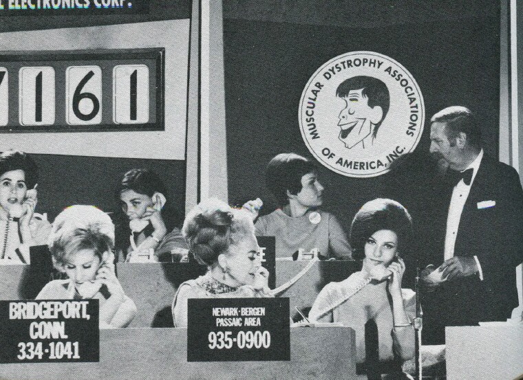 September 1968. At the MD telethon with Christina. (Thanks to James for the photo.)