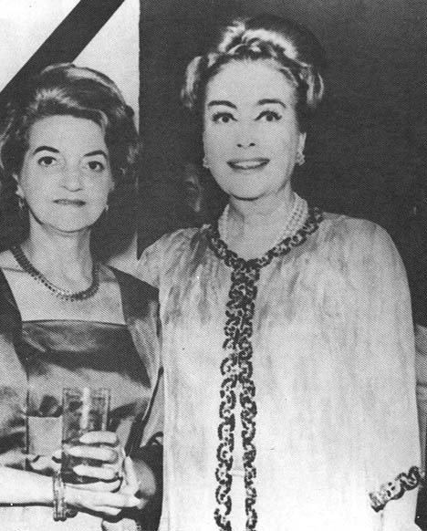 Circa 1970, with friend and socialite Frances Spingold.