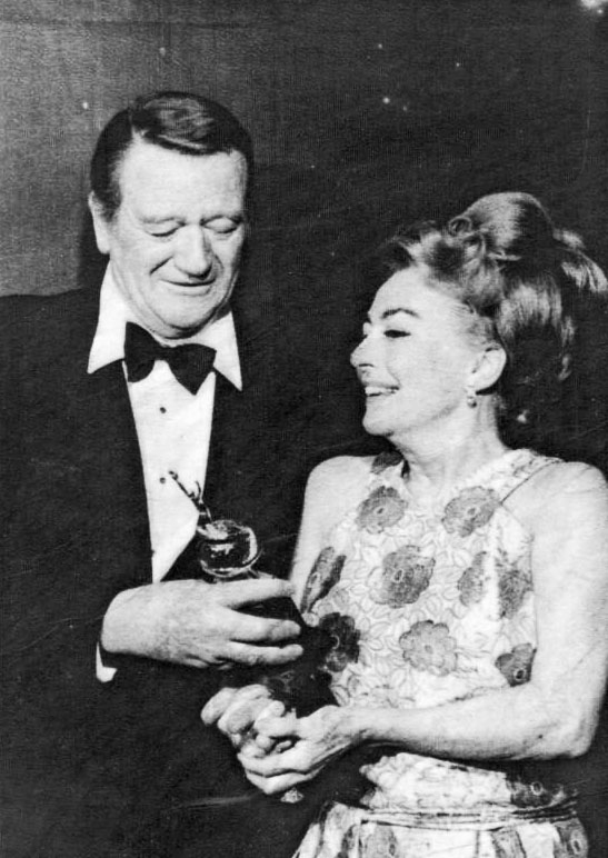 2/3/70 Golden Globes, with John Wayne. (Thanks to Bryan Johnson.)