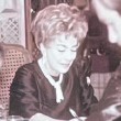 November 1971 at Marshall Field's book-signing in Chicago. (From Dore Freeman Estate collection.)
