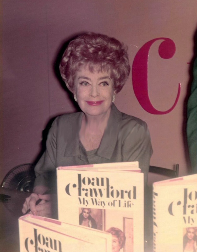 1971. At the May Co. Wilshire in Los Angeles signing copies of 'My Way of Life.'