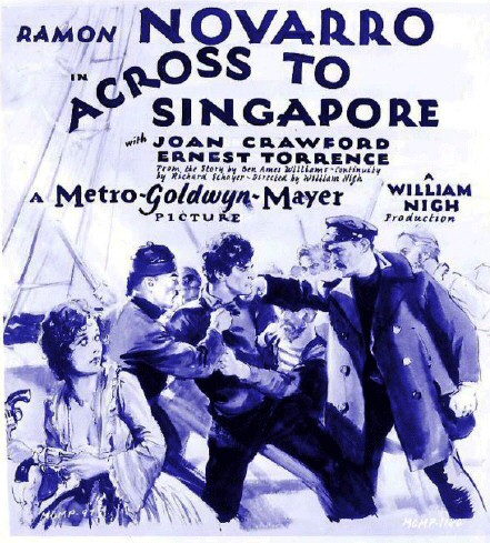 'Across to Singapore' window card.