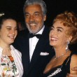 April 9, 1962. With daughter Cindy and Cesar Romero at the Oscars.