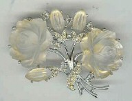 Costume brooch, 2-1/2 x 1-3/4 in. By Marboux, from a Mr. Jeffries' collection.