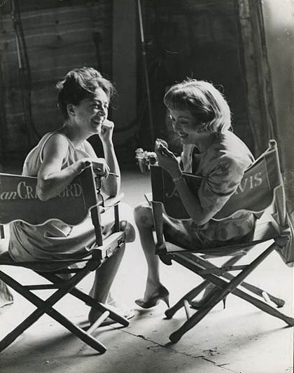 With Bette Davis on the 'Baby Jane' set. (Thanks to Oliver Geiger.)