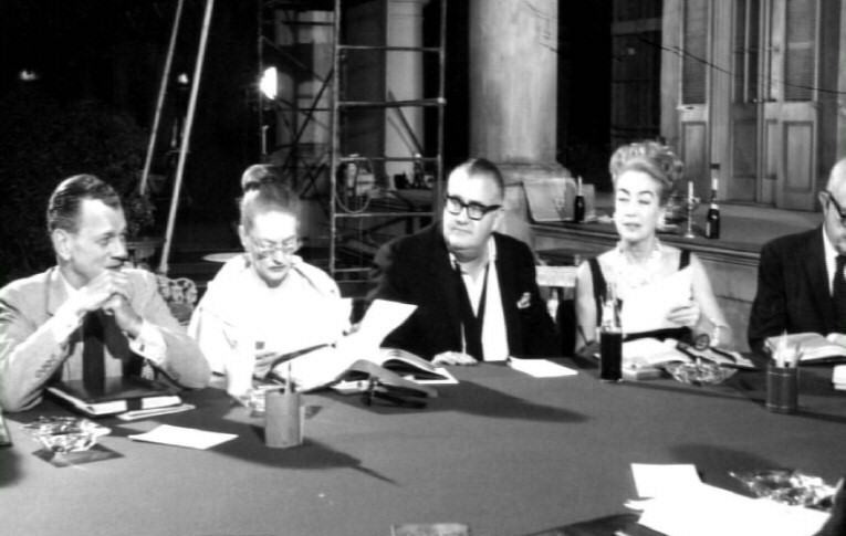 1964. 'Hush' cast reading. (Thanks to Steve Pickens.)