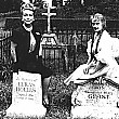 1964. Joan and Bette on the set of 'Hush, Hush...Sweet Charlotte.'