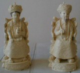 Part of Joan's Kuan-Yin porcelain collection.