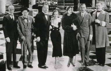 Lewis Stone, Lionel Barrymore, Wallace Beery, Joan, Garbo, John Barrymore, Jean Hersholt.